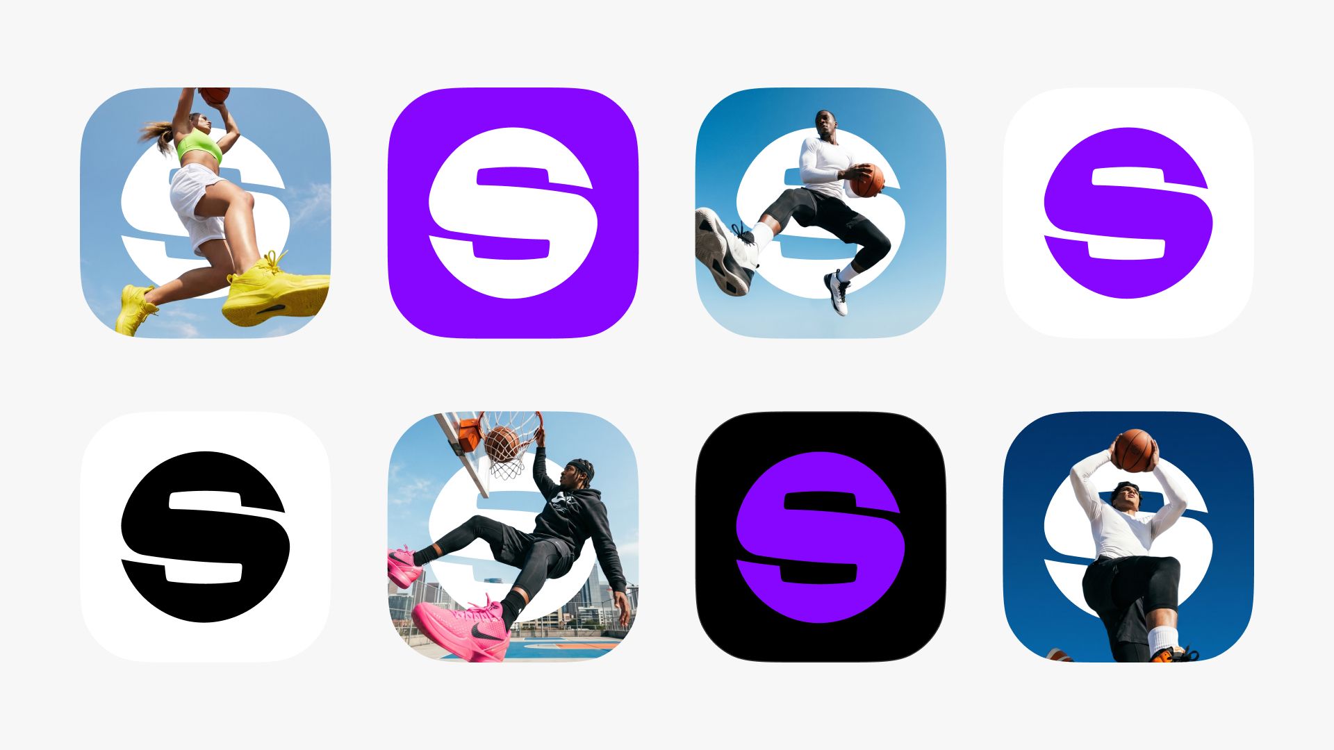 Swish Basket — app icon variations
